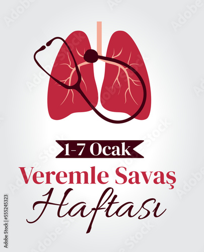 Veremle Savaş Eğitimi Haftası 1-7 ocak translation: tuberculosis training week, 1-7 january 