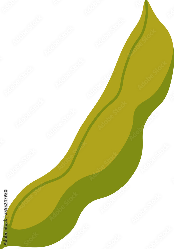 Green soybean plant flat icon Agriculture Green healthy vegetable Green soybean plant flat icon Agriculture Green healthy vegetable