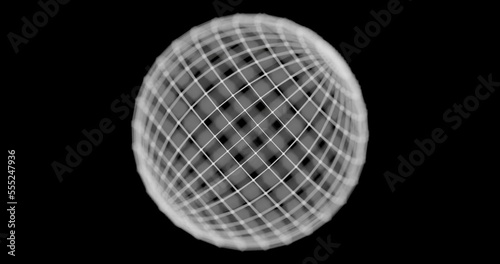3d sphere wireframe with depth of field © JoseVicenteCarratala
