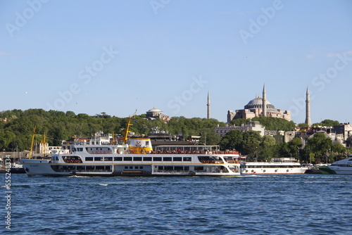 ferry in the city strait