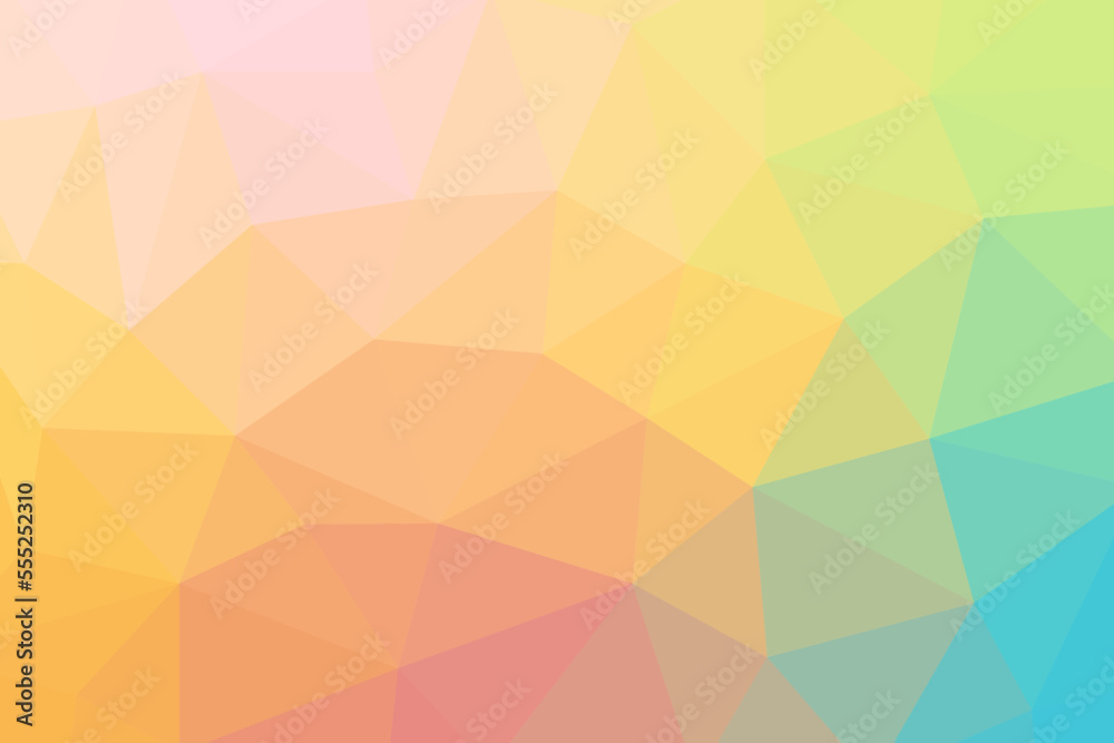 Vector abstract background with polygonal grid gradient. Blurred bright illustration for backdrop.