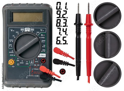 Foto Electrical multimeter for electrical measurements in various parameters