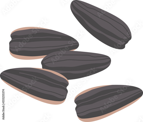 Sunflower flat icon Healthy vegan ingredient