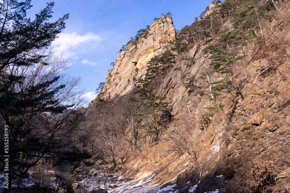 Rocky Mountains of Seoraksan Mountain in Winter Rocky Mountains of Seoraksan Mountain in Winter