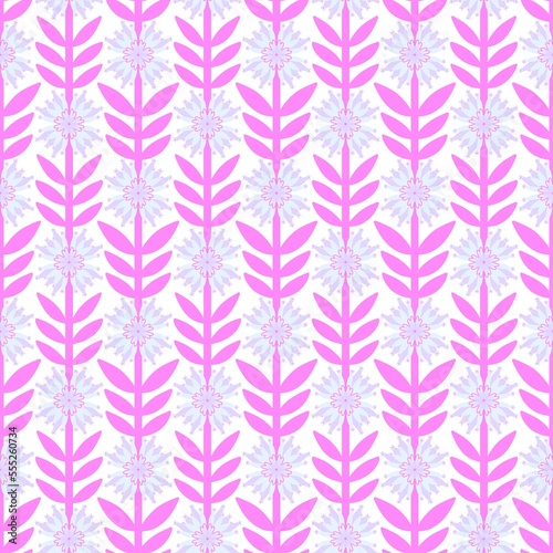 Floral seamless flower pattern for fabrics and textiles and packaging and gifts and cards and linens and kids