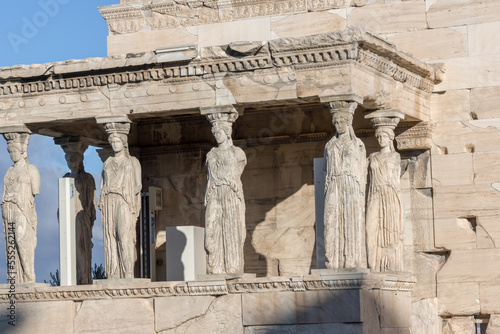 The Porch of the Caryatids at the Acropolis of Athens, Greece