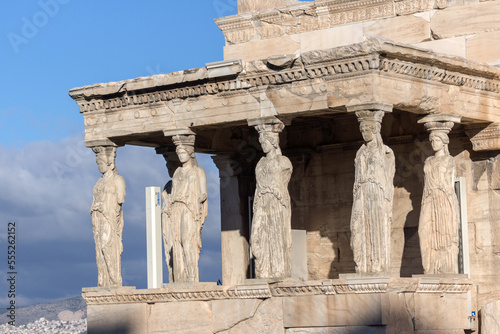 The Porch of the Caryatids at the Acropolis of Athens, Greece