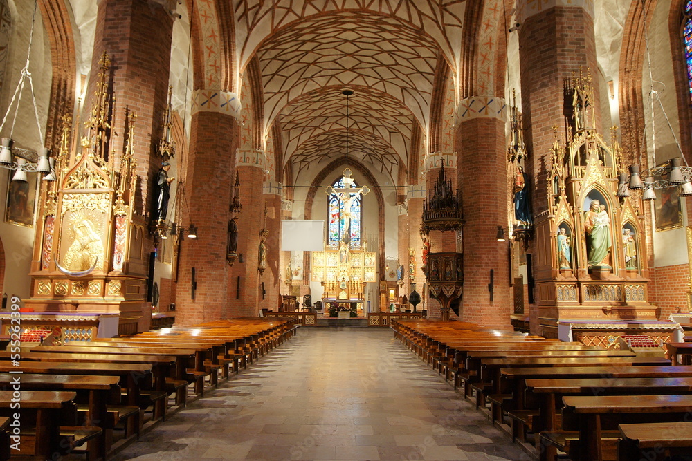 Fototapeta premium Katedra św. Jakuba w Olsztynie.