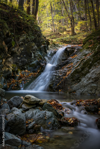 Magical waterfall in hidden mountain