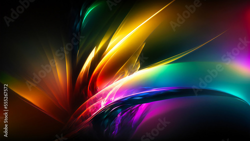 Background image, abstract art, gradient, light, color, digital illustration, AI generated