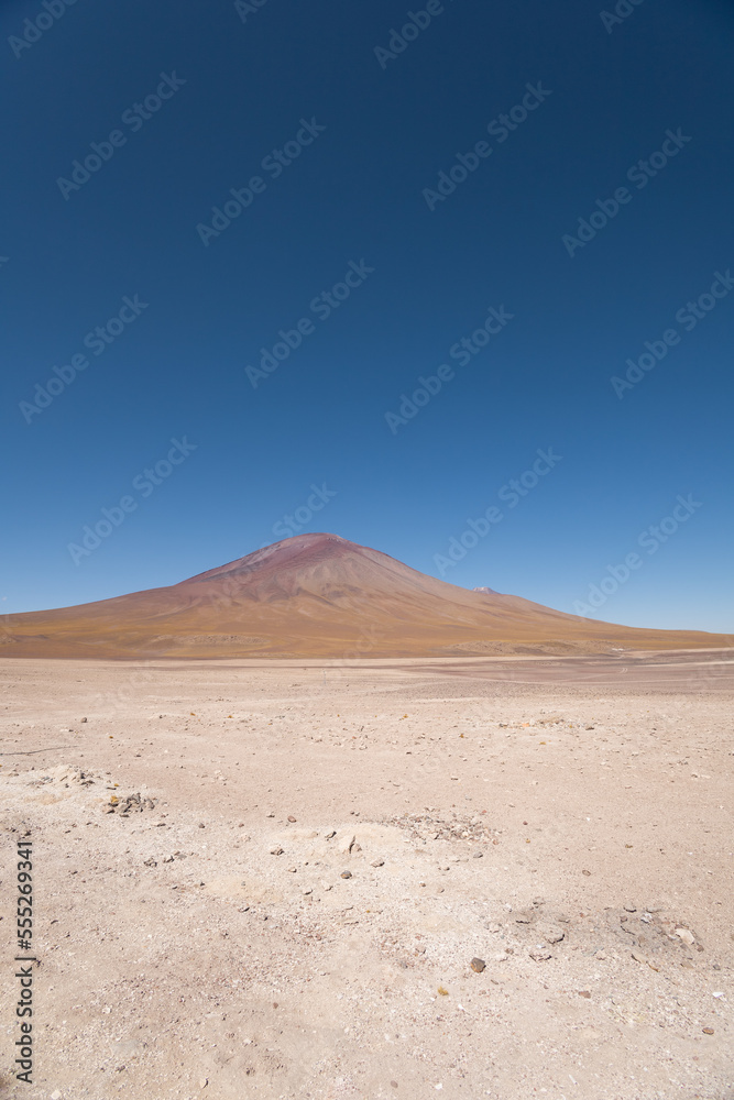desert nature wallpaper, background a mountain and sky with clouds, natural tourist destination with desert landscape, place in latin america