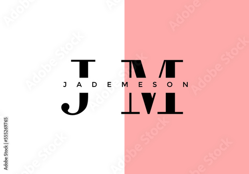 letter J, logo M, suitable for the company's initial symbol.