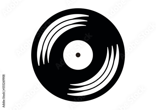 Vector icon of a vinyl record