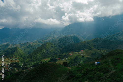 landscape of the mountains