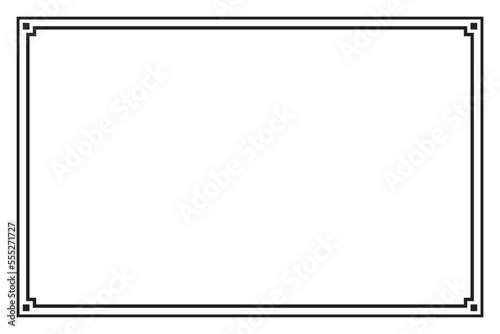 Rectangular of frame border vector 1