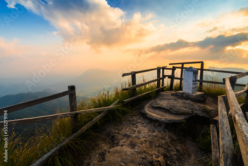 View of   Phu Chi Dao or Phu Chee Dao mountain at Chiang Rai  Thailand