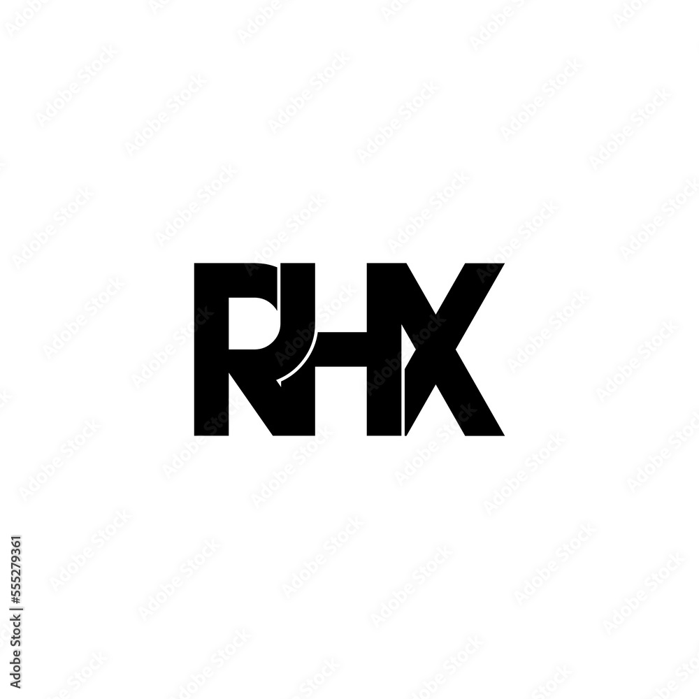 HRX Letter Initial Logo Design Template Vector Illustration Stock