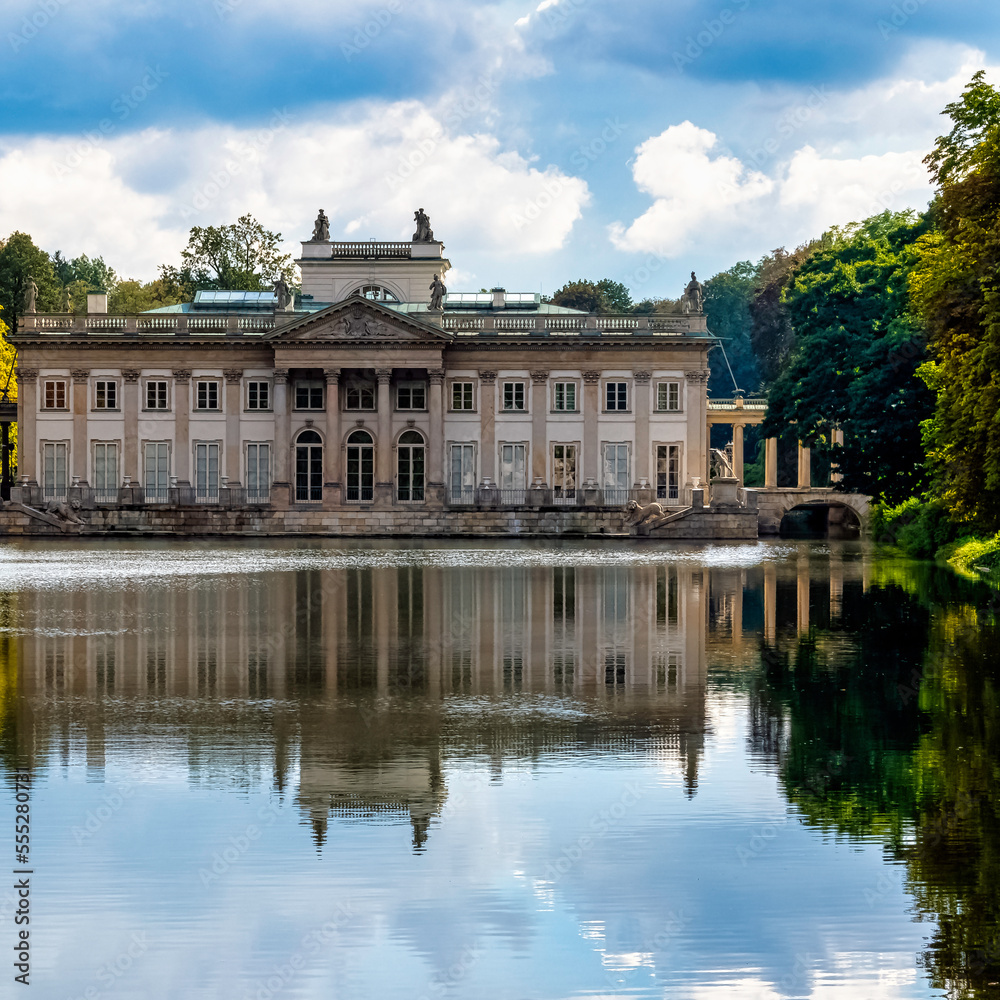Palace on the Isle also known as Baths Palace or Palace on the Water - Royal Baths Park, Warsaw, Poland Palace on the Isle also known as Baths Palace or Palace on the Water - Royal Baths Park, Warsaw, Poland