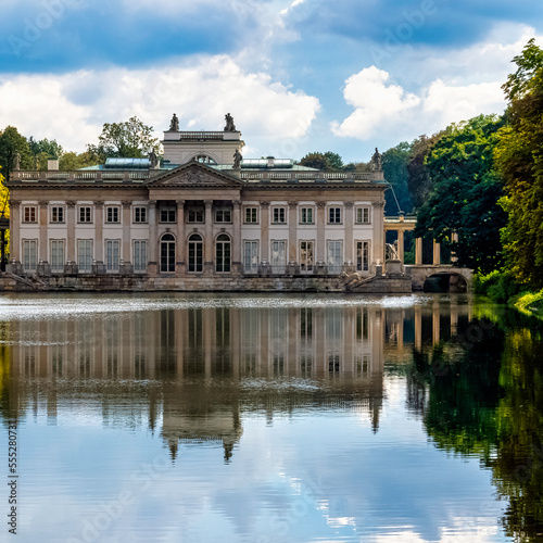 Palace on the Isle also known as Baths Palace or Palace on the Water - Royal Baths Park, Warsaw, Poland