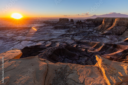 Foto Sunrise at Moonscape overlook in Utah near Hanksville