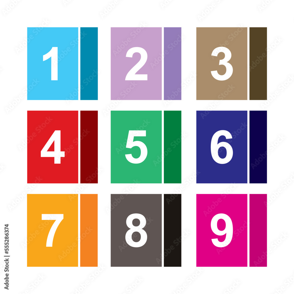 Number icon vector illustration. Infographic number icon vector. number icon vecto Number icon vector illustration. Infographic number icon vector. number icon vecto
