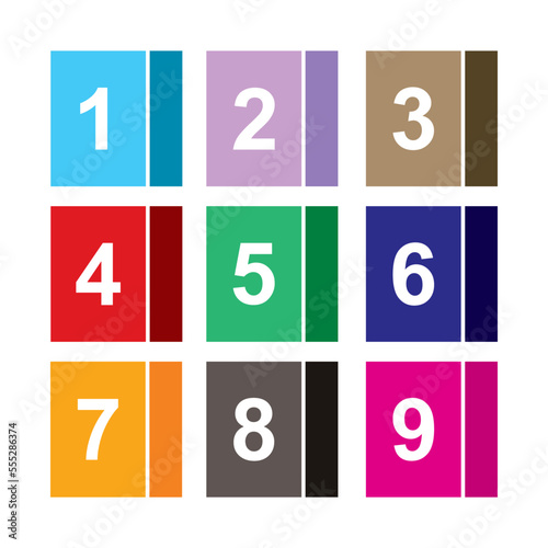 Number icon vector illustration. Infographic number icon vector. number icon vecto