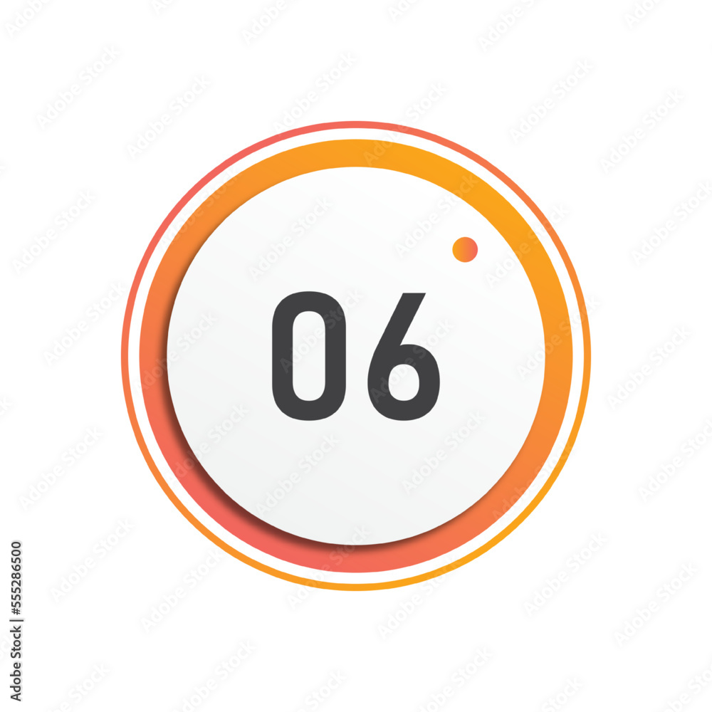 Number icon vector illustration. Infographic number icon vector. number icon vecto Number icon vector illustration. Infographic number icon vector. number icon vecto