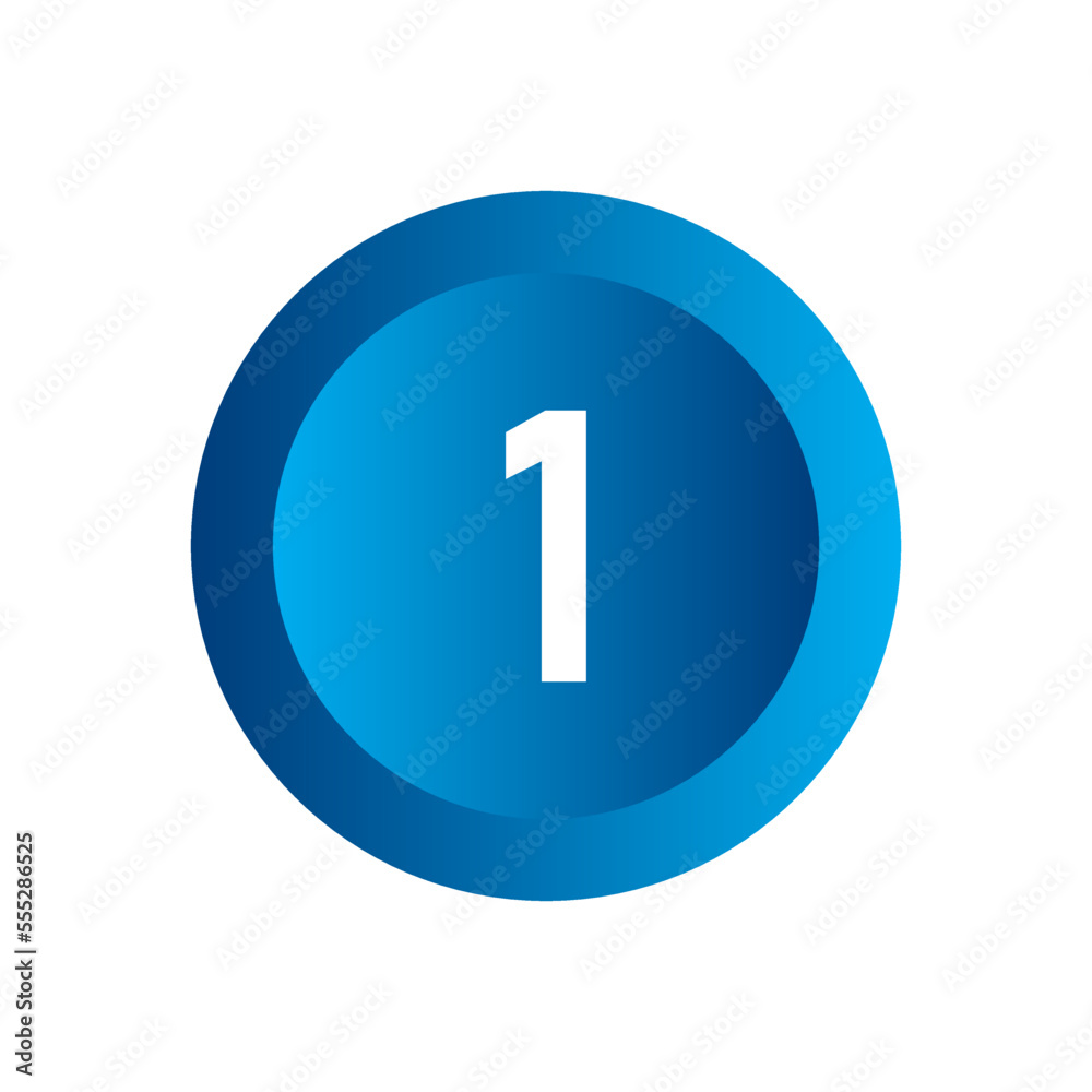 Number icon vector illustration. Infographic number icon vector. number icon vecto Number icon vector illustration. Infographic number icon vector. number icon vecto
