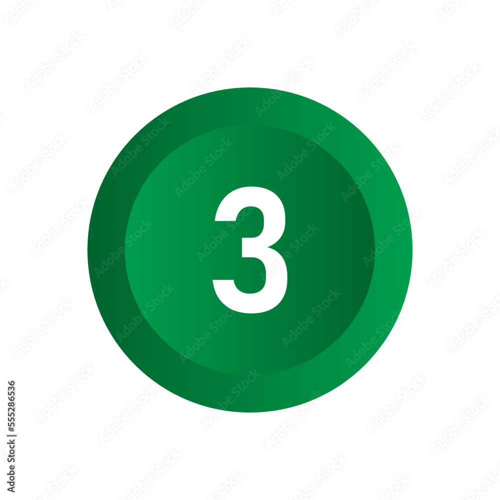 Number icon vector illustration. Infographic number icon vector. number icon vecto Number icon vector illustration. Infographic number icon vector. number icon vecto