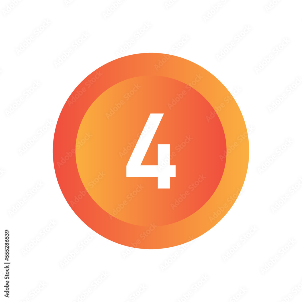Number icon vector illustration. Infographic number icon vector. number icon vecto Number icon vector illustration. Infographic number icon vector. number icon vecto