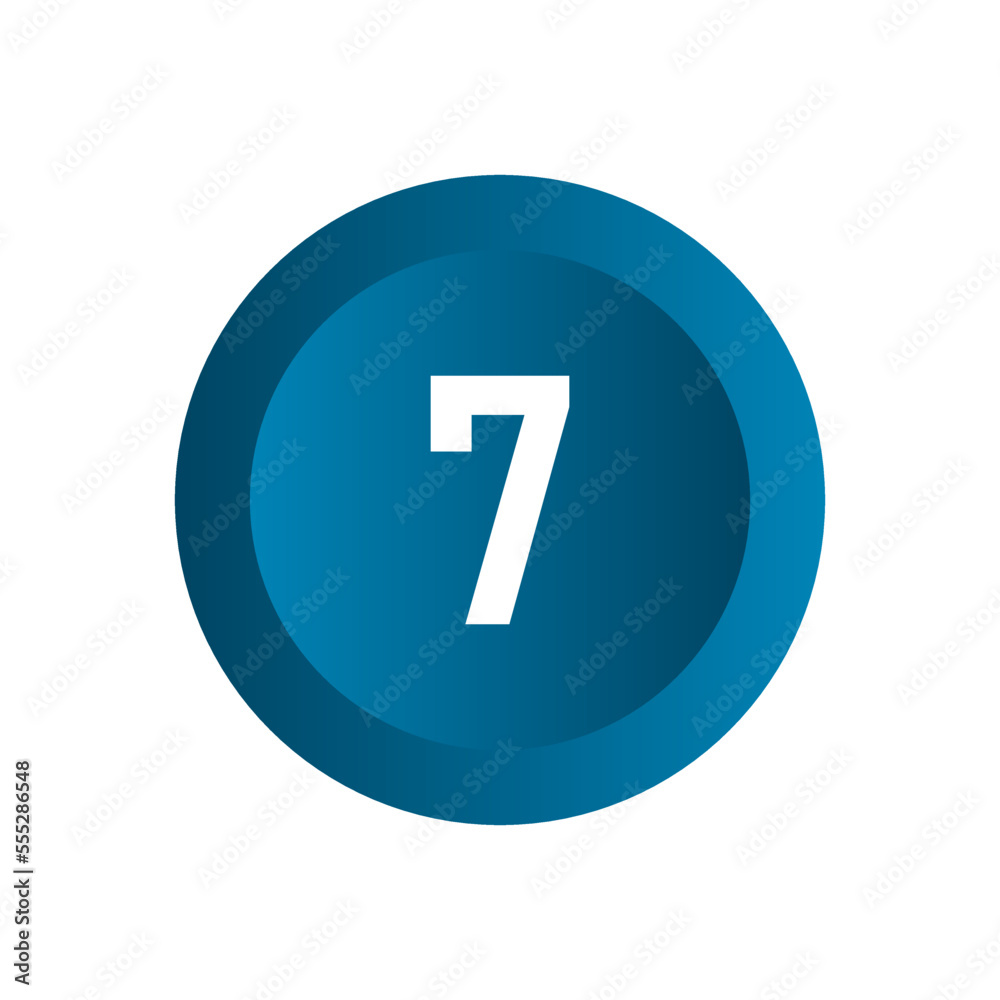Number icon vector illustration. Infographic number icon vector. number icon vecto Number icon vector illustration. Infographic number icon vector. number icon vecto