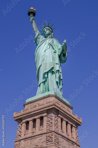 The Statue of Liberty  La Libert     clairant le monde   Liberty Island  New York City  United States.
