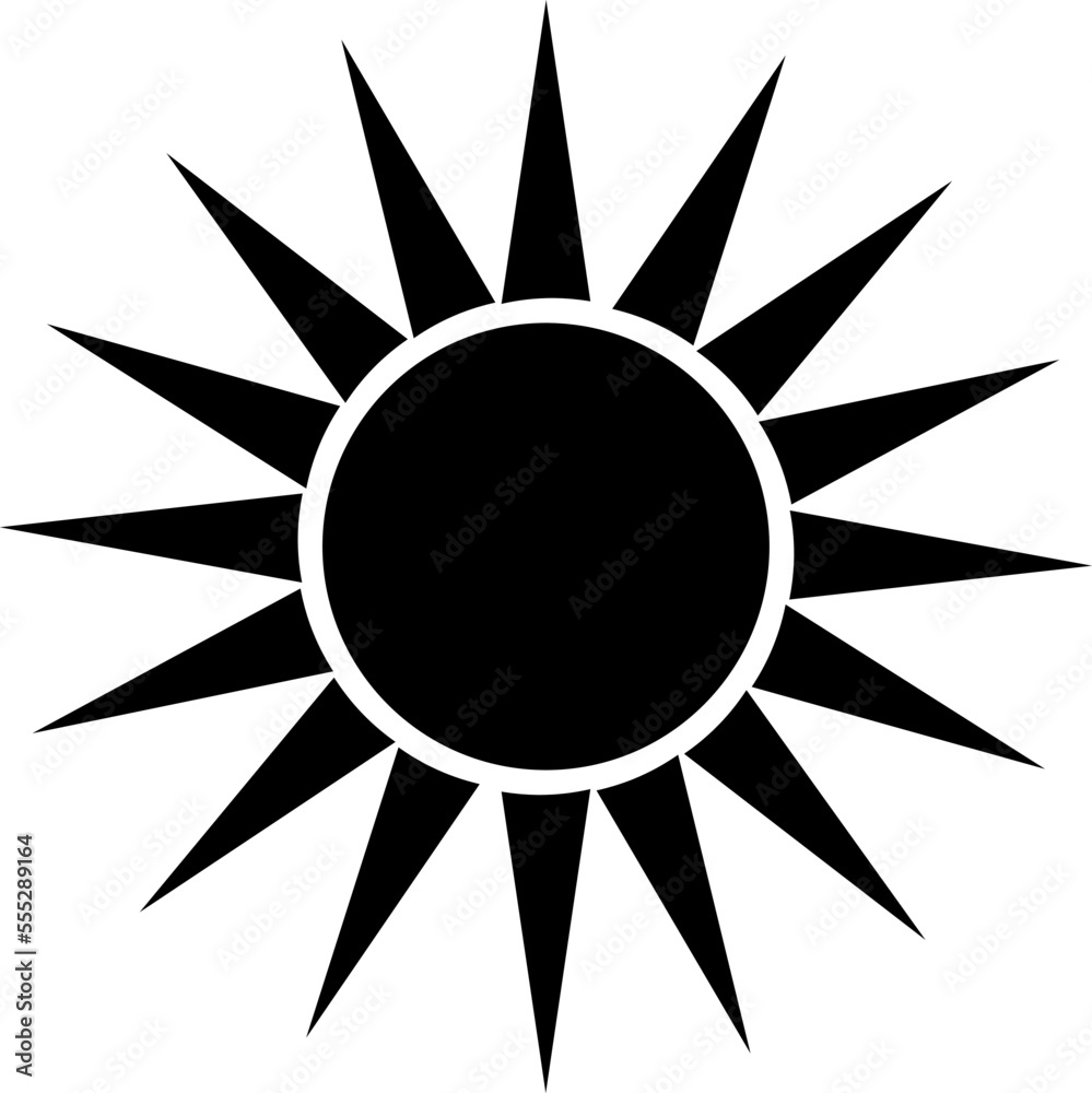 Sunny weather icon vector illustration on white background..eps Sunny weather icon vector illustration on white background..eps