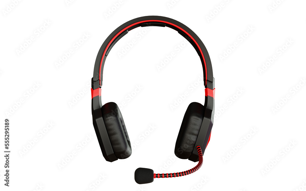 Headphones 3d rendering design for product mockup purposes Headphones 3d rendering design for product mockup purposes