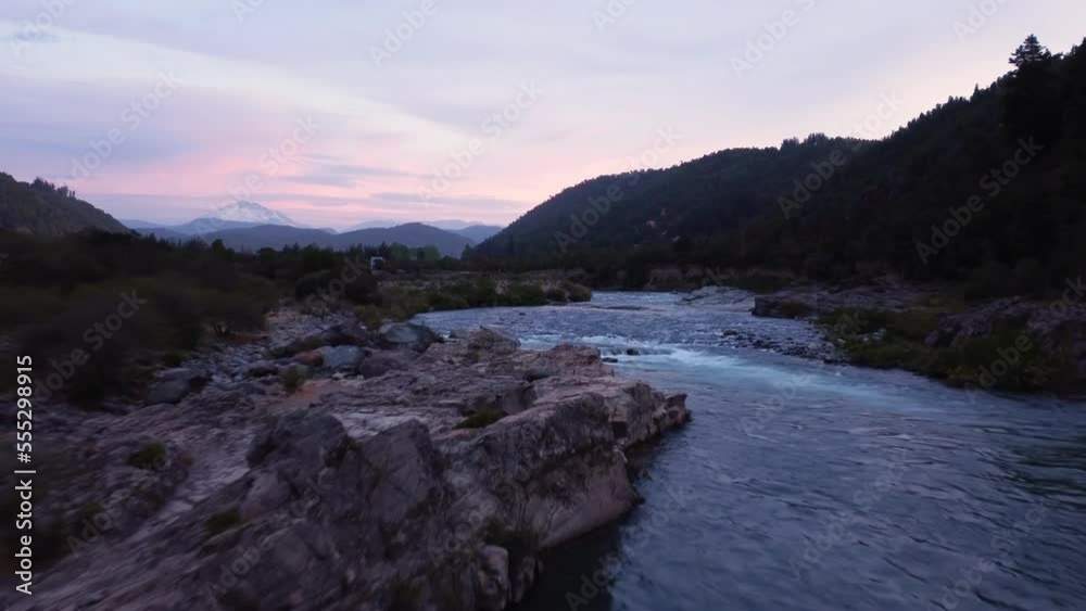 Moving forward above Achibueno river at Linares, Chile Moving forward above Achibueno river at Linares, Chile