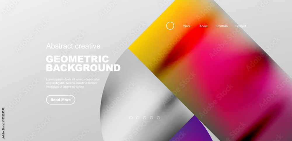 Bright fluid gradient circles abstract background. Business or technology design for wallpaper, banner, background, landing page, wall art, invitation, prints Bright fluid gradient circles abstract background. Business or technology design for wallpaper, banner, background, landing page, wall art, invitation, prints