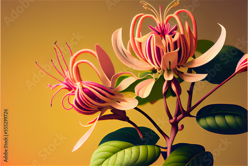 Elegant Honeysuckle floral ...