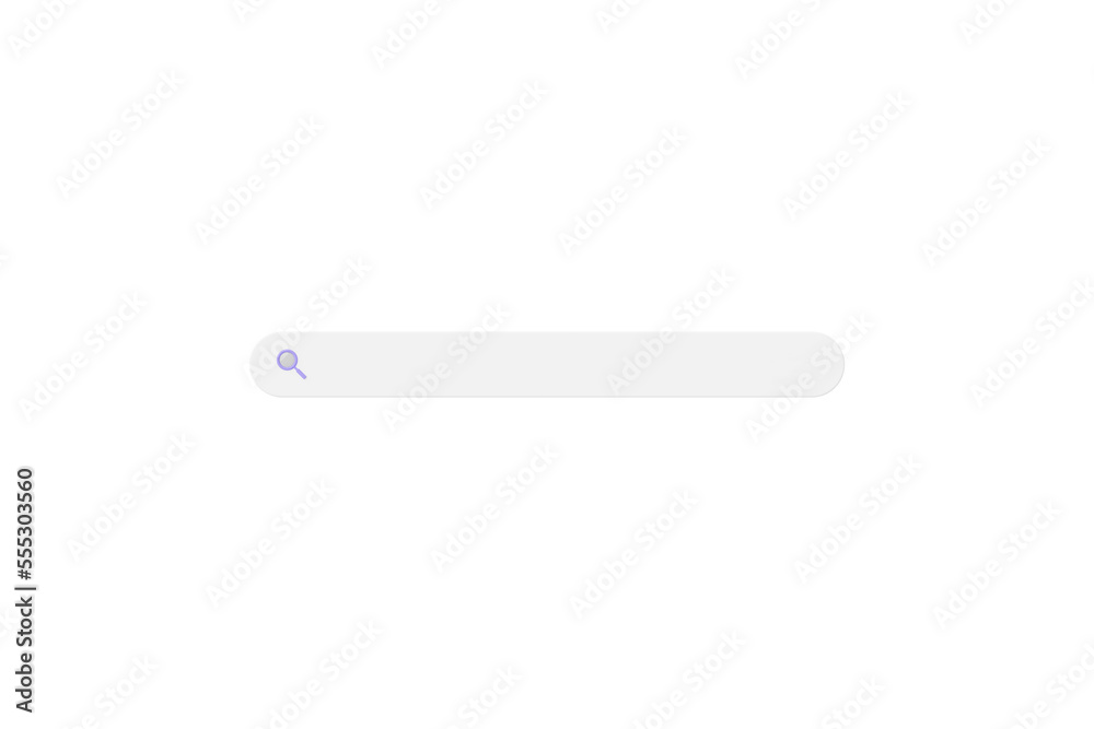 3D element search bar icon isolate on purple background. 3d object for research, search, analysis concept. 3d render illustation. 3D element search bar icon isolate on purple background. 3d object for research, search, analysis concept. 3d render illustation.