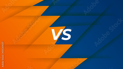 Versus screen design. Battle headline template. Fllat modern design. Vector illustration