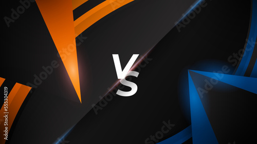 Versus screen design. Battle headline template. Fllat modern design. Vector illustration