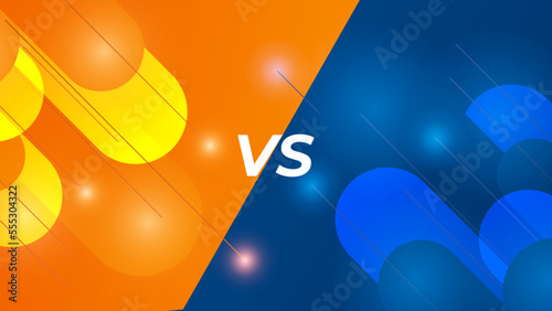 Versus screen design. Battle headline template. Fllat modern design. Vector illustration
