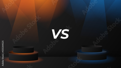Versus screen design. Battle headline template. Fllat modern design. Vector illustration