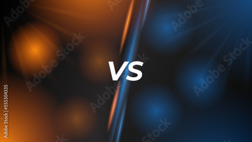 Versus screen design. Battle headline template. Fllat modern design. Vector illustration
