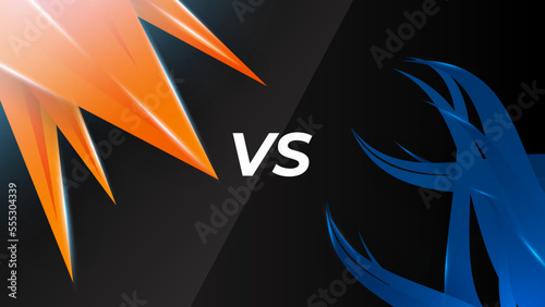 Versus screen design. Battle headline template. Fllat modern design. Vector illustration