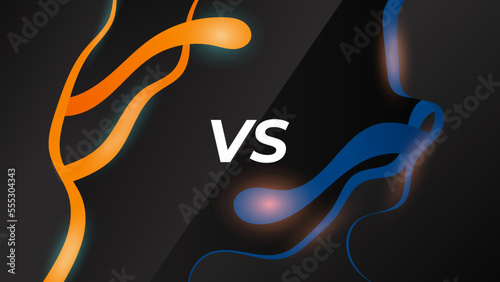 Versus screen design. Battle headline template. Fllat modern design. Vector illustration