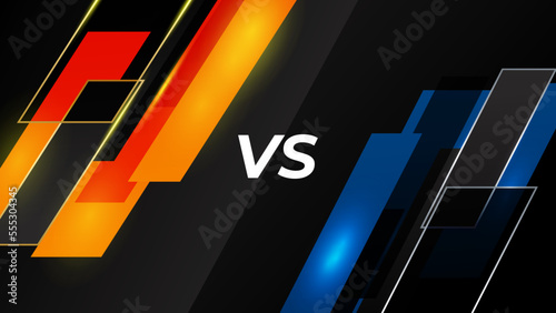 Versus screen design. Battle headline template. Fllat modern design. Vector illustration