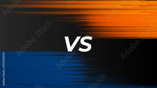 Versus screen design. Battle headline template. Fllat modern design. Vector illustration