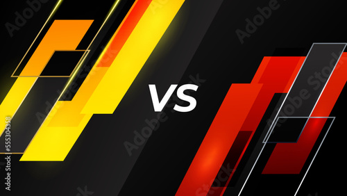 Versus screen design. Battle headline template. Fllat modern design. Vector illustration