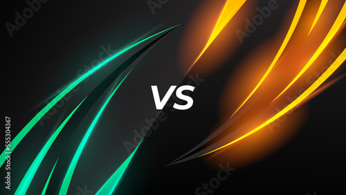 Versus screen design. Battle headline template. Fllat modern design. Vector illustration