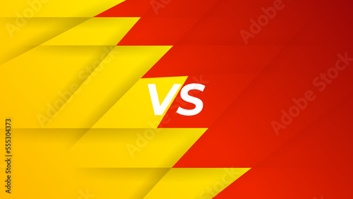 Versus screen design. Battle headline template. Fllat modern design. Vector illustration